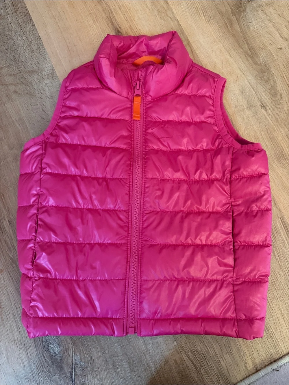 Primary Pink Quilted Puffer Vest